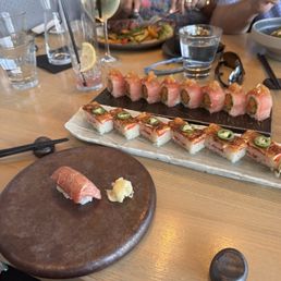 Aburi Salmon Oshi Nigiri Aburi Salmon Oshi Nigiri