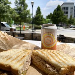 Savi Provisions - Tuna melt and Bellini
