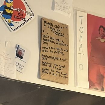 Middle Child - Great little ditty left by a patron - Breakfast & Brunch Near Me - Philadelphia, Pennsylvania Middle Child - Great little ditty left by a patron - Breakfast & Brunch Near Me - Philadelphia, Pennsylvania