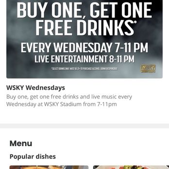 WSKY Stadium - BOGO only until dj decides to leave. - Sports Bars Near Me - Las Vegas, Nevada
