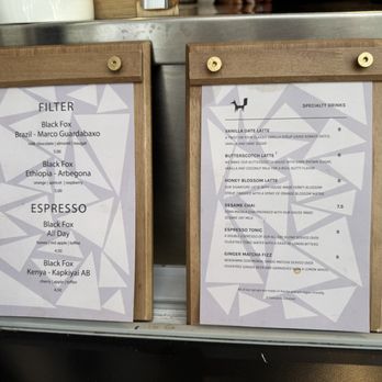 Black Fox Coffee - Seasonal Menu - Coffee & Tea Near Me - New York, New York Black Fox Coffee - Seasonal Menu - Coffee & Tea Near Me - New York, New York