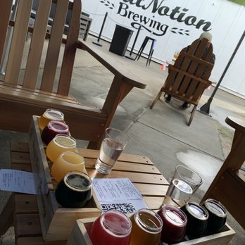 Great Notion Brewing - Georgetown - Enjoying a couple flights of great beers @ Great Notion - Beer Gardens Near Me - Seattle, Washington Great Notion Brewing - Georgetown - Enjoying a couple flights of great beers @ Great Notion - Beer Gardens Near Me - Seattle, Washington