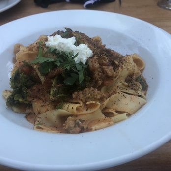 Agrodolce Osteria - Special Pappardelle with Kale and Ricotta - Sicilian Near Me - Berkeley, California