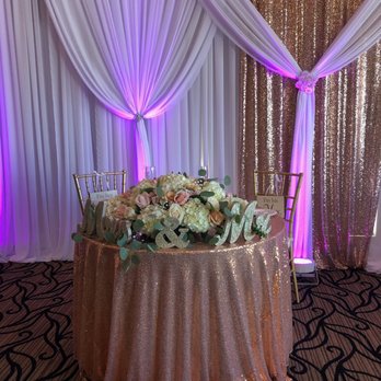 TDE Wedding - The gorgeous sweetheart table and flowers - Wedding Planning Near Me - Millbrae, California
