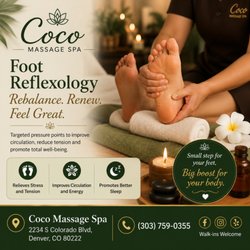 Coco Massage Spa - Relaxing foot reflexology to relieve tension, improve circulation, and help you feel refreshed.