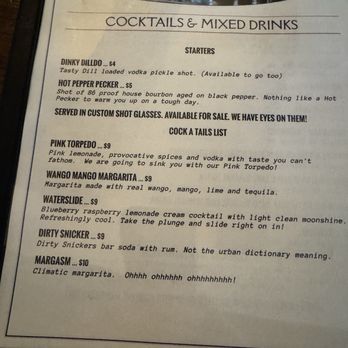 Satire Brewing Company - A page of the cocktail menu - Brewpubs Near Me - Thornton, Colorado Satire Brewing Company - A page of the cocktail menu - Brewpubs Near Me - Thornton, Colorado