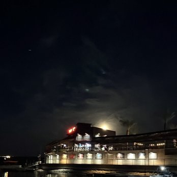Topock 66 - The hotel and restaurant at night - American Near Me - Topock, Arizona