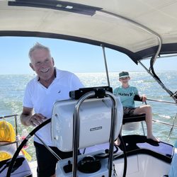 Sun Sailing Charters - Captain Rick at the helm
