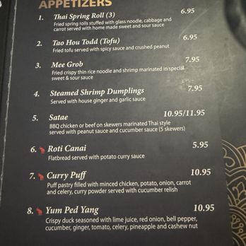 Thai Kitchen I - Menu - Thai Near Me - Bridgewater, New Jersey
