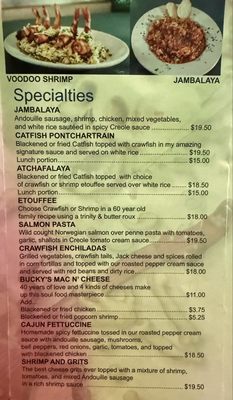 Menu photo 3 Bucky Moonshine's Dallas, TX