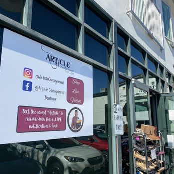 Article Consignment Boutique - Entrance - Women's Clothing Near Me - Sacramento, California