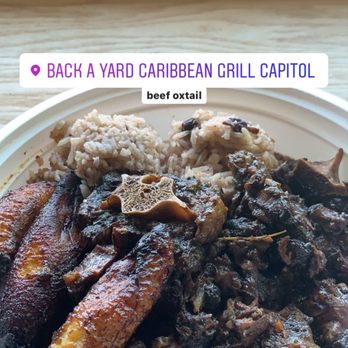 Back A Yard - Beef Oxtails Plate - Caribbean Near Me - San Jose, California
