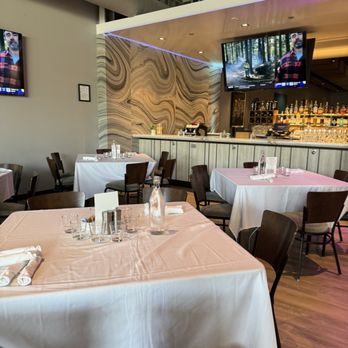 Pinstripes - First floor tables and bar. - Bowling Near Me - Canoga Park, California Pinstripes - First floor tables and bar. - Bowling Near Me - Canoga Park, California