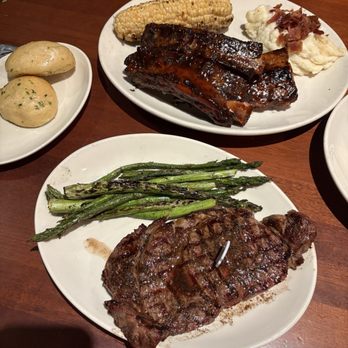 Wood Ranch Cerritos - Top: ribs combo bottom ribeye steak. - Barbeque Near Me - Cerritos, California Wood Ranch Cerritos - Top: ribs combo bottom ribeye steak. - Barbeque Near Me - Cerritos, California