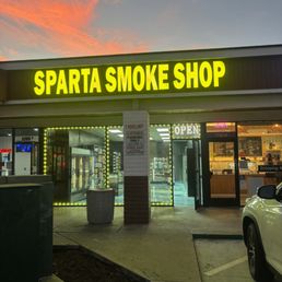 Exterior outside entrance of Sparta Smoke Shop - Long Beach, California Exterior outside entrance of Sparta Smoke Shop - Long Beach, California