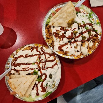 The Halal Guys - Chicken shawarma platter - Halal Near Me - Plano, Texas