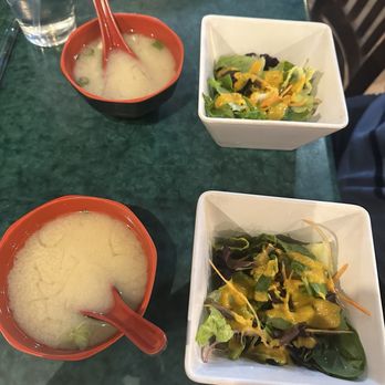 Natto Hibachi & Sushi - Miso Soup and Garden Salad - Sushi Bars Near Me - Brooklyn, New York Natto Hibachi & Sushi - Miso Soup and Garden Salad - Sushi Bars Near Me - Brooklyn, New York