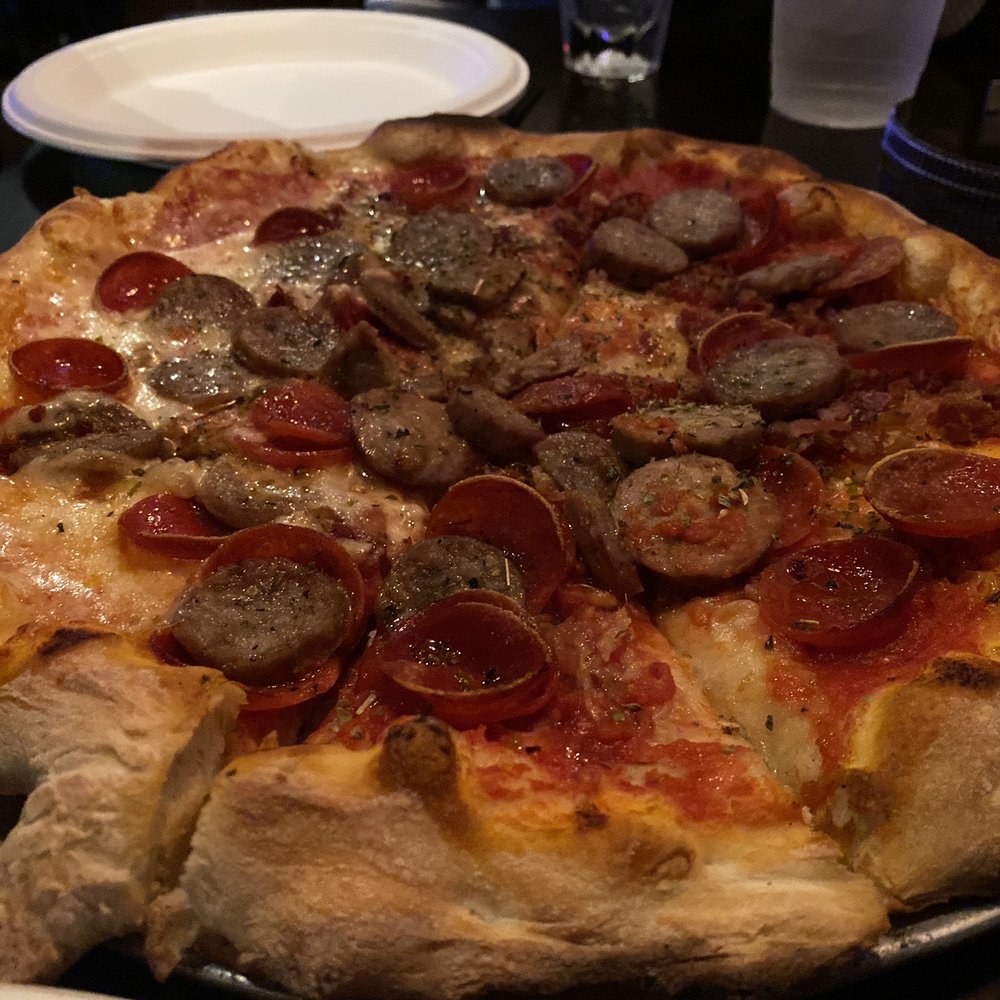 Tuque’s Bar and Grill - Carnivore pizza ( 1/2 no cheese) - American Near Me - Snowshoe, West Virginia Tuque’s Bar and Grill - Carnivore pizza ( 1/2 no cheese) - American Near Me - Snowshoe, West Virginia