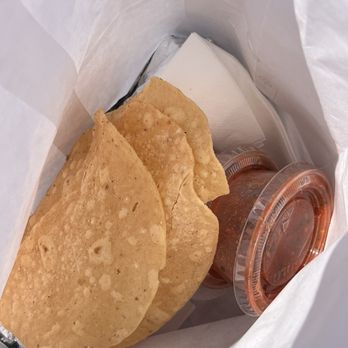 El Tarasco - The tostada chips come with each order - Mexican Near Me - Inglewood, California