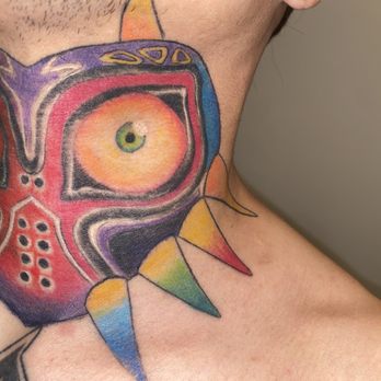 Atticus Tattoo - Ink outside of the line work, spotty colouring. Poor linework and MISSING LINEWORK - Tattoo Near Me - Calgary, Alberta