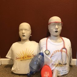 Dawn of a New Day - Safety Training and Consulting - A couple of our friendly manakins ready to volunteer for you to practice your life saving skills on them!