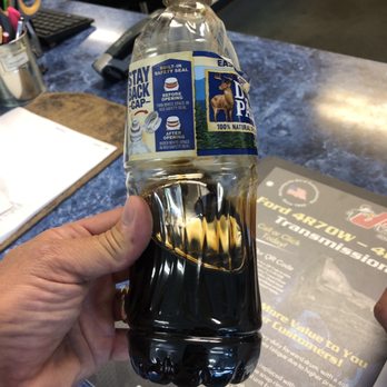 Mr. Tire Auto Service Centers - A sample of the oil from our car AFTER Mr. Tire claimed to have changed it. - Auto Repair Near Me - Ellicott City, Maryland