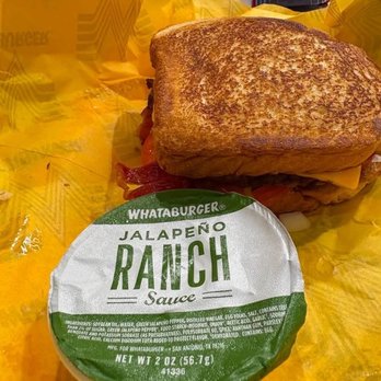 Whataburger - Jalepeno ranch sauce for my Whataburger Patty Melt Whatameal - Burgers Near Me - Raleigh, North Carolina Whataburger - Jalepeno ranch sauce for my Whataburger Patty Melt Whatameal - Burgers Near Me - Raleigh, North Carolina
