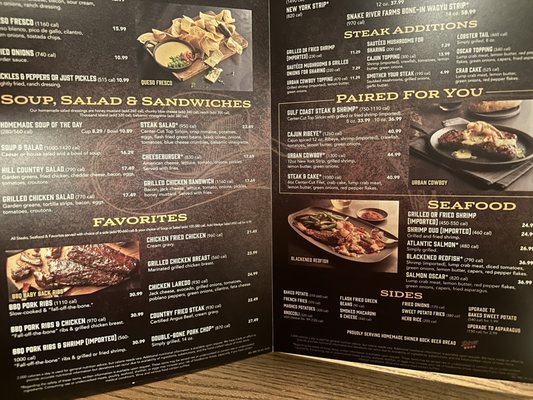 Menu photo 1 Saltgrass Steak House Lake Charles, LA Menu photo 1 Saltgrass Steak House Lake Charles, LA