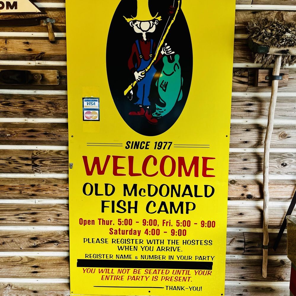 Old McDonald Fish Camp - Welcome to Old McDonald Fish Camp - Seafood Near Me - North Augusta, South Carolina Old McDonald Fish Camp - Welcome to Old McDonald Fish Camp - Seafood Near Me - North Augusta, South Carolina