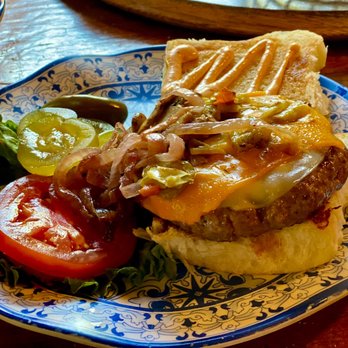 Perini Ranch Steakhouse - Ranch Burger at Perini Ranch Steakhouse. A full plate of a burger. - Steakhouses Near Me - Buffalo Gap, Texas Perini Ranch Steakhouse - Ranch Burger at Perini Ranch Steakhouse. A full plate of a burger. - Steakhouses Near Me - Buffalo Gap, Texas