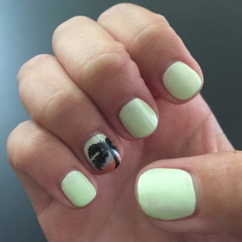 Nailbox Studio - Palm Tree design done by Ann. - Nail Salons Near Me - Los Angeles, California Nailbox Studio - Palm Tree design done by Ann. - Nail Salons Near Me - Los Angeles, California