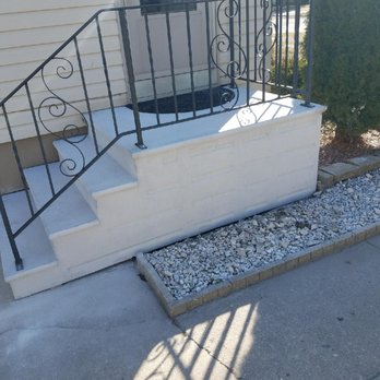 Unit Step - Even got to use our old railing which saved us 300 bucks. - Masonry/Concrete Near Me - Joliet, Illinois