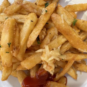 The Waterfront Grill - French fries (parmesan) - so good! Don't mind my ketchup - American Near Me - National City, California The Waterfront Grill - French fries (parmesan) - so good! Don't mind my ketchup - American Near Me - National City, California