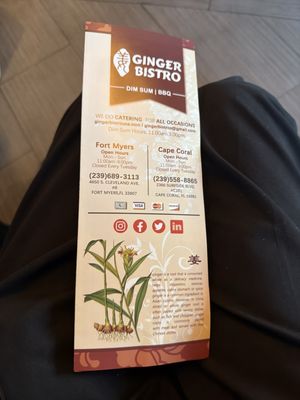 Menu photo 2 Ginger Bistro Cape Coral, FL