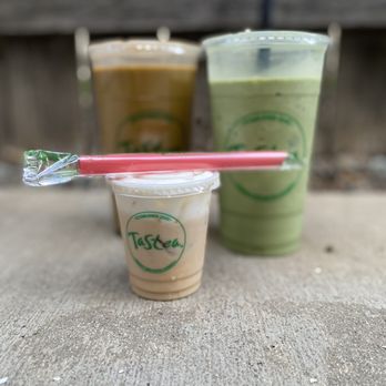 Tastea - 8 oz. sample, Krypteanite smoothie, matcha thai tea - Coffee & Tea Near Me - Sacramento, California Tastea - 8 oz. sample, Krypteanite smoothie, matcha thai tea - Coffee & Tea Near Me - Sacramento, California