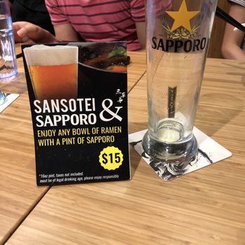 Sansotei Ramen - Bottoms up - Ramen Near Me - Richmond Hill, Ontario