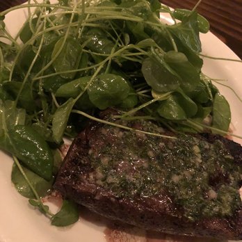 Found Oyster - Bar Steak with watercress salad - Seafood Near Me - Los Angeles, California Found Oyster - Bar Steak with watercress salad - Seafood Near Me - Los Angeles, California