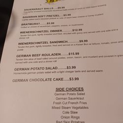 Kokomos At The Keys - German fest menu
