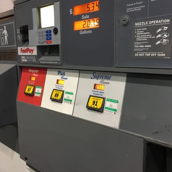 Chevron - Currently $2.33 regular here at chevron & $2.56 premium....not the lowest of chevrons in town but still prices are going down for now... - Gas Stations Near Me - Las Vegas, Nevada Chevron - Currently $2.33 regular here at chevron & $2.56 premium....not the lowest of chevrons in town but still prices are going down for now... - Gas Stations Near Me - Las Vegas, Nevada