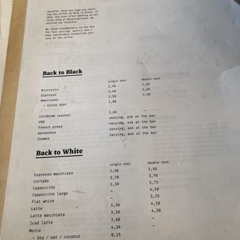 Back to Black - Menu - Coffee & Tea Near Me - Amsterdam, New Hampshire Back to Black - Menu - Coffee & Tea Near Me - Amsterdam, New Hampshire