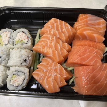 Koi Sushi - I like salmon sashimi. I got 6 orders of 3. I wish they separated the containers for the California Roll though. - Sushi Bars Near Me - San Pablo, California Koi Sushi - I like salmon sashimi. I got 6 orders of 3. I wish they separated the containers for the California Roll though. - Sushi Bars Near Me - San Pablo, California