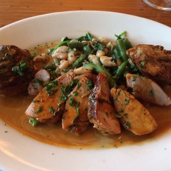 Leopold's - Pork tenderloin with pork sausage (on left) and bread dumpling (on right). Very good too!!!! - German Near Me - San Francisco, California
