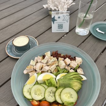 DiLido Beach Club - a plate of food on a table - French Near Me - Miami Beach, Florida DiLido Beach Club - a plate of food on a table - French Near Me - Miami Beach, Florida