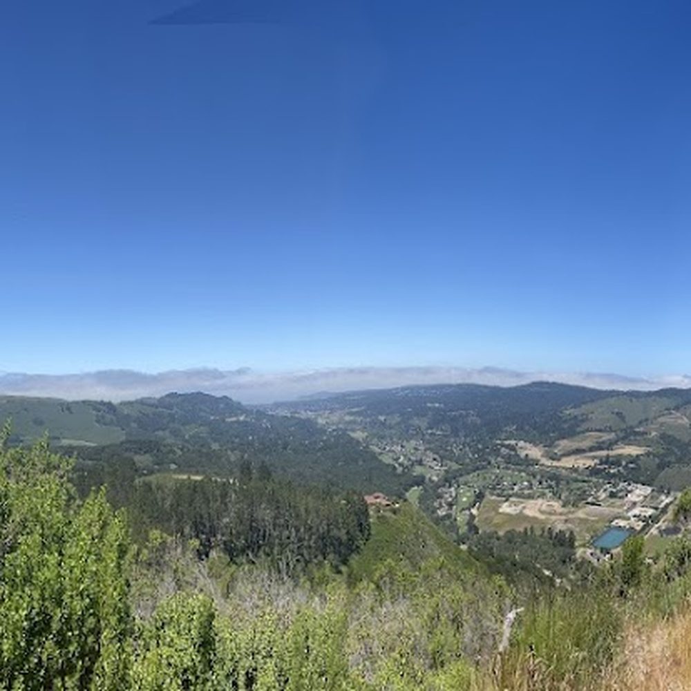 View from the top of the hiking path over Carmel Valley