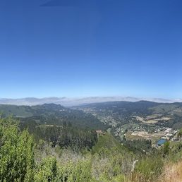 View from the top of the hiking path over Carmel Valley