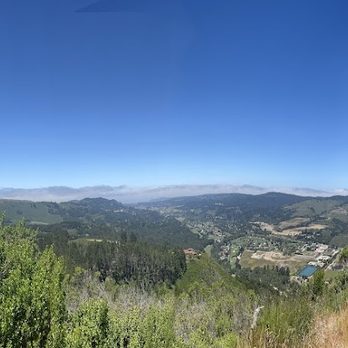 Saddle Mountain  - View from the top of the hiking path over Carmel Valley - Campgrounds Near Me - Carmel, California