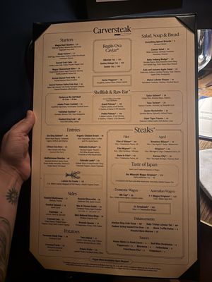 Menu photo 6 Carversteak Las Vegas, NV