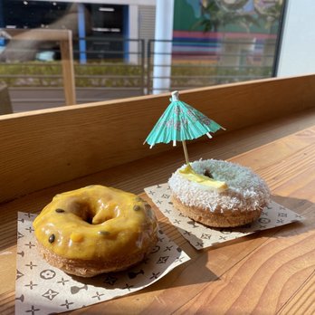 Holey Grail Donuts - Lilikoi donut and coconut donut! - Donuts Near Me - Honolulu, Hawaii Holey Grail Donuts - Lilikoi donut and coconut donut! - Donuts Near Me - Honolulu, Hawaii