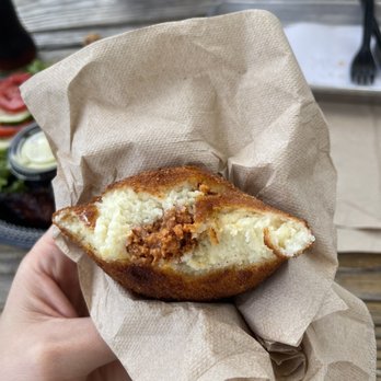 Black Bean Deli - Papas Rellenas/stuffed potato ball with savory beef - Cuban Near Me - Orlando, Florida Black Bean Deli - Papas Rellenas/stuffed potato ball with savory beef - Cuban Near Me - Orlando, Florida