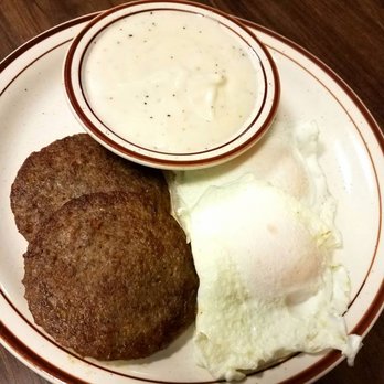 Mike's Ellijay Restaurant - 2 eggs over-easy, sausage & gravy. - New American Near Me - Ellijay, Georgia